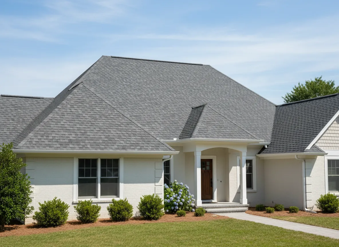 New roof installed on residential home